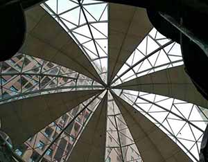 商丘柒悅城商場膜結(jié)構屋頂工程動態(tài)