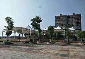 邵陽市新邵縣門球場膜結(jié)構罩棚/頂棚工程動態(tài)