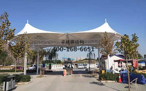 北京市大柳樹古玩城膜結(jié)構頂棚/罩棚景觀傘/頂棚工程動態(tài)