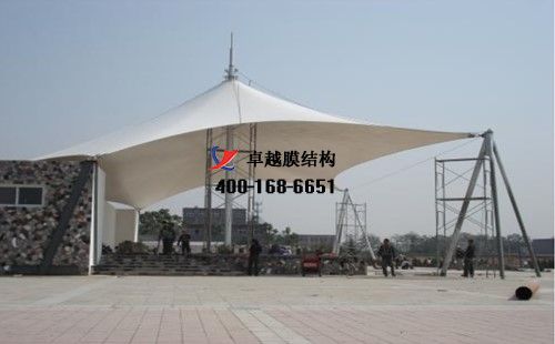 晉中膜結(jié)構(gòu)看臺(tái)/主席臺(tái)【晉中師范高等?？茖W(xué)校等】設(shè)計(jì)施工案例