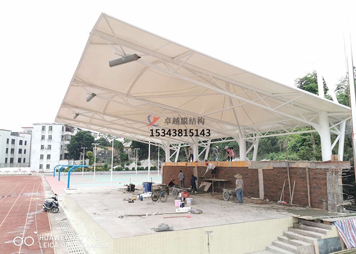 廣東陽江二中膜結(jié)構看臺