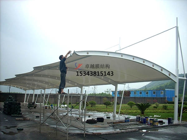 舞鋼膜結構停車棚【設計生產銷售】