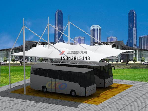 光山<font color='red'>膜結構車棚</font>【生產設計】