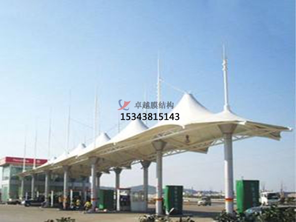 如何去選擇加油站張拉膜所使用的膜材呢？