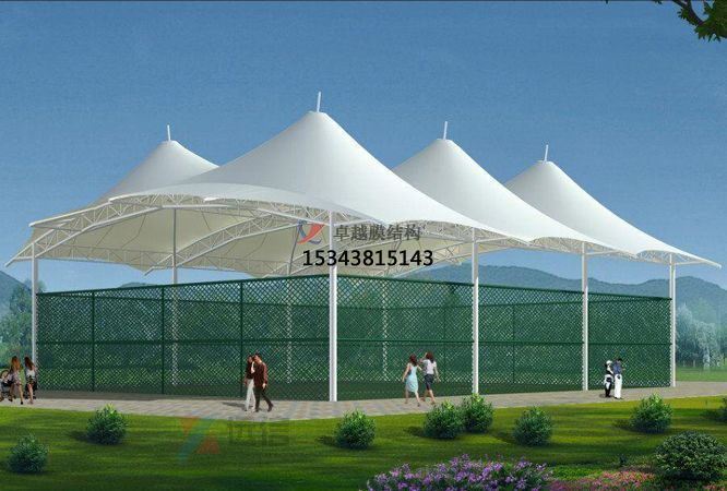  足球場膜結(jié)構(gòu)雨棚破損如何修復？