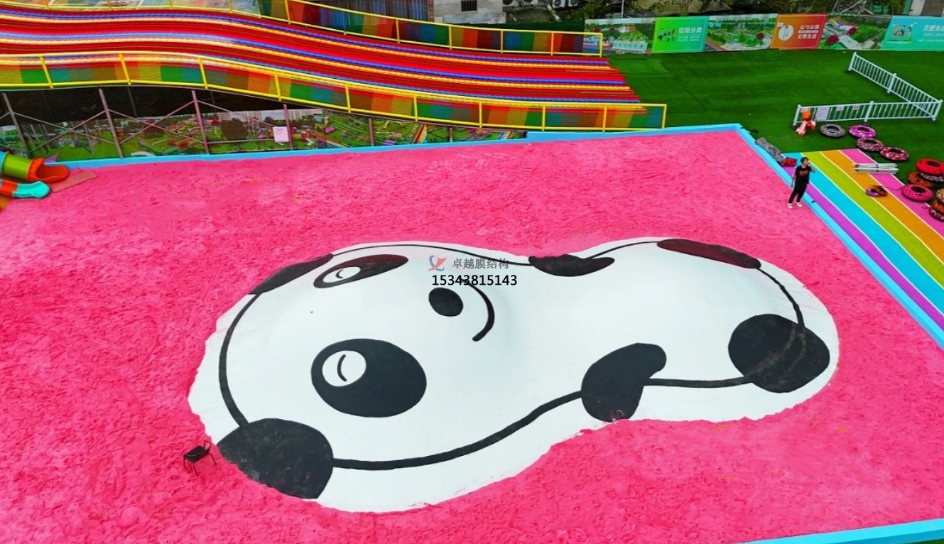 邢臺(tái)膜結(jié)構(gòu)公司【生產(chǎn)安裝】游樂場蹦蹦云廠家