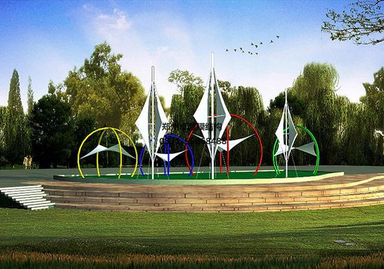 西安張拉膜遮陽棚生產(chǎn)廠家設(shè)計施工【西安外國語大學(長安校區(qū))張拉膜遮陽棚】等項目